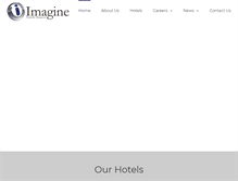 Tablet Screenshot of imaginehospitality.com